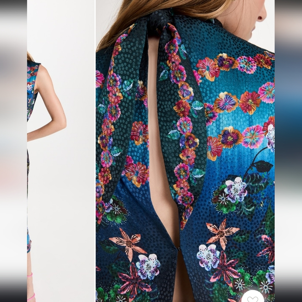 Saloni Sakura Fleur Midi Dress - Picture 5 of 11